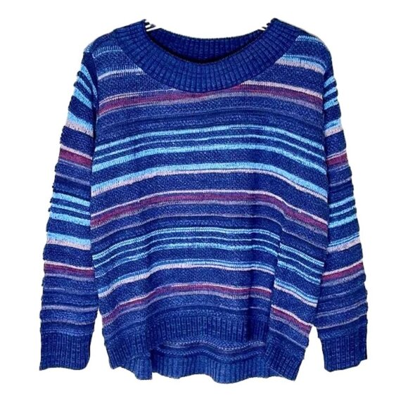 ❤️ 🆕 TWO-ONE-TWO Striped Sweater Size XL - Picture 1 of 5